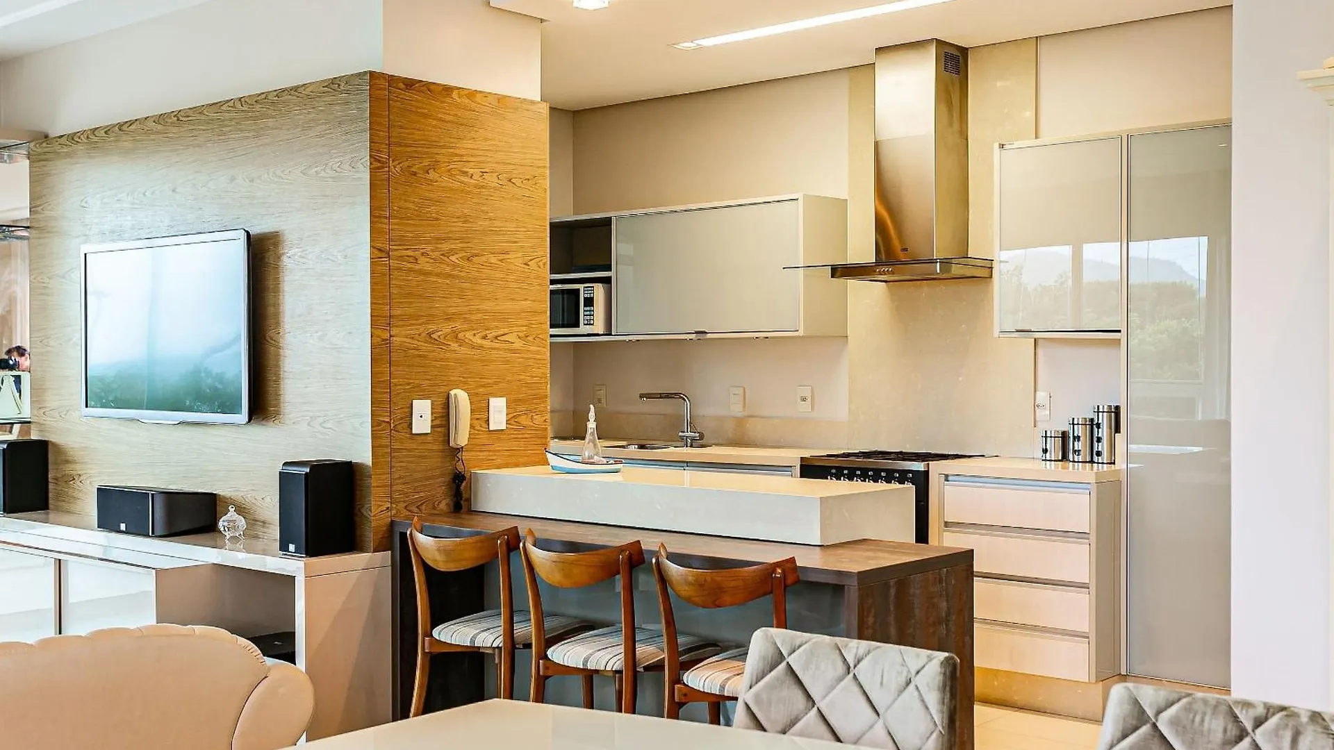 Vista Mar | Sacada Ampla Com Churrasqueira #Csa01D Florianopolis Apartment